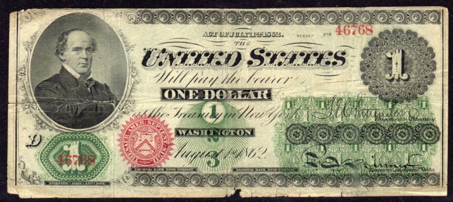 Fr.16c, 1862 $1 Legal Tender, 4678